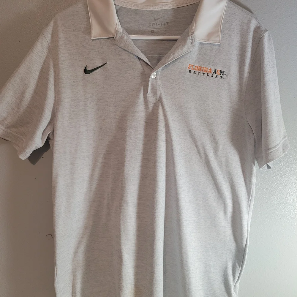 Nike Light Gray Polo‎ Shirt. Florida A&M.
